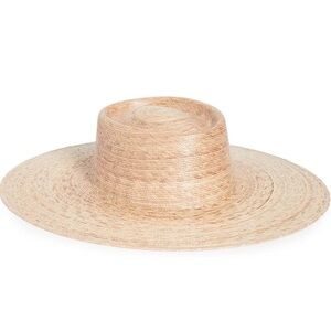 Lack of Color Palma Wide Straw Boater Hat S/M